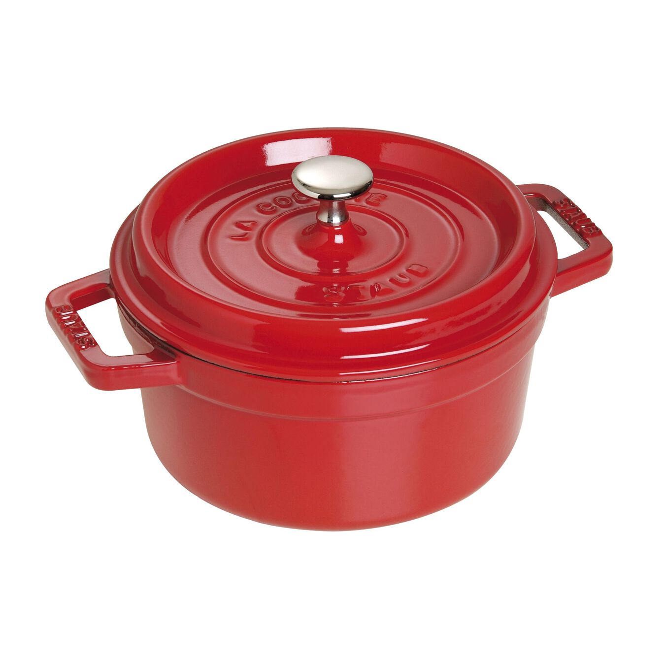 Staub Cast Iron Round Cocotte Oven, 2.75-qt, Cherry Red - Kitchen Universe