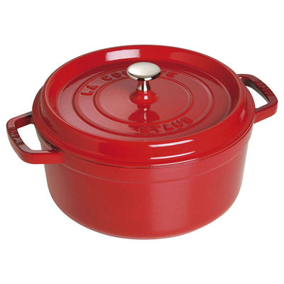 Staub Oven Round Cocotte, 4-qt, Cherry Red - Kitchen Universe