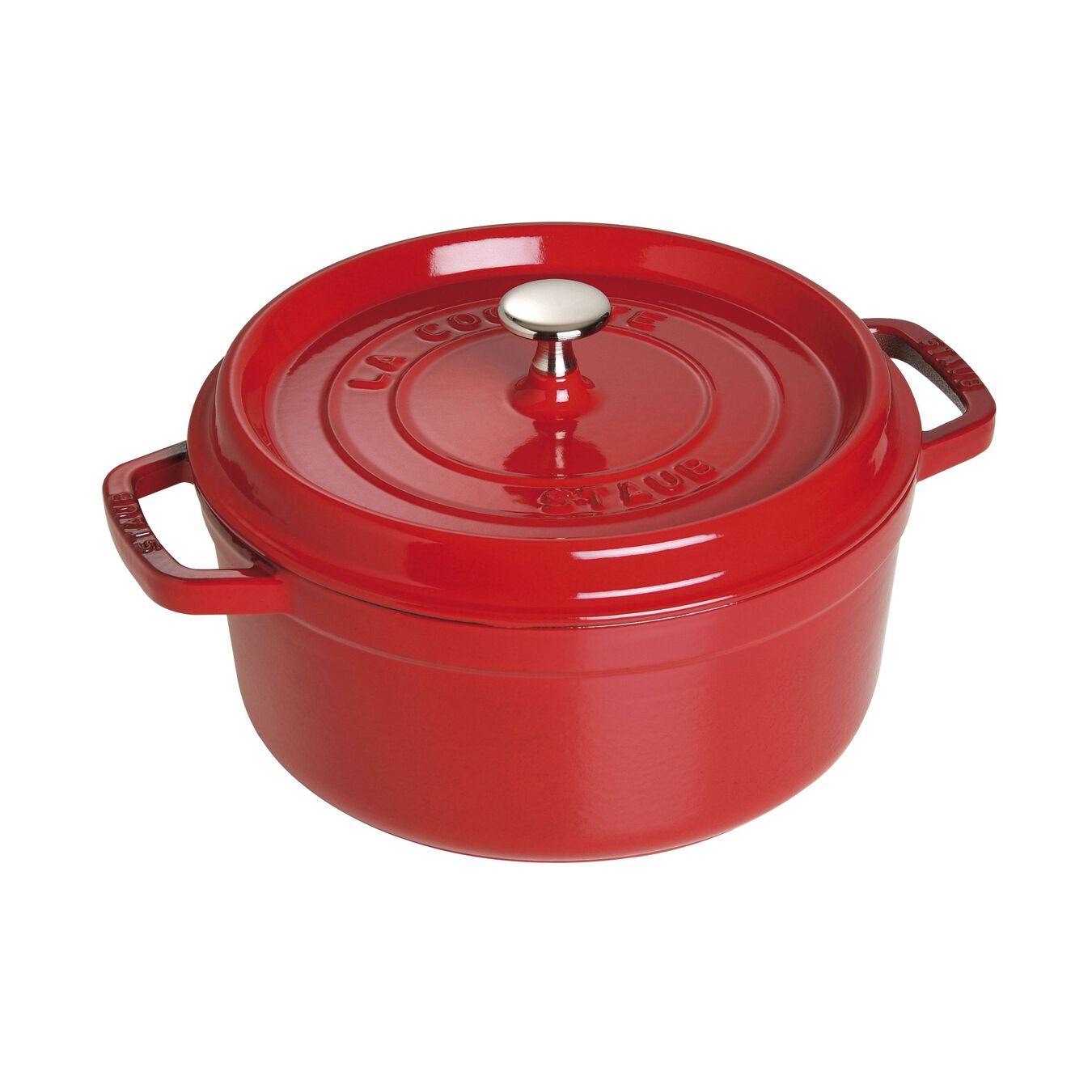 Staub Cast Iron Round Cocotte Oven 5.5-qt, Cherry Red - Kitchen Universe