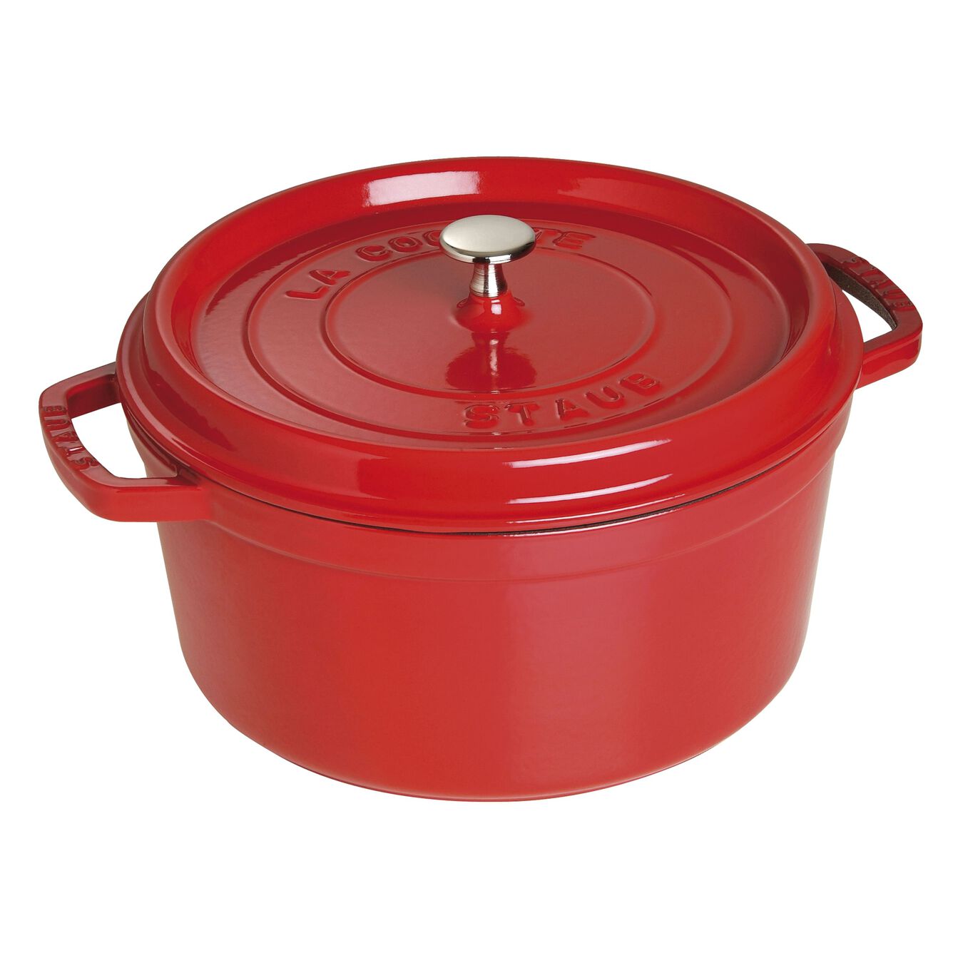 Staub Cast Iron Round Cocotte Oven, 7-qt, Cherry Red - Kitchen Universe