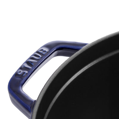 Staub Cast Iron Round Cocotte Oven, 2.75-qt, Dark Blue - Kitchen Universe