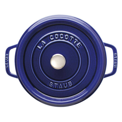 Staub Oven Round Cocotte, 4-qt, Dark Blue - Kitchen Universe