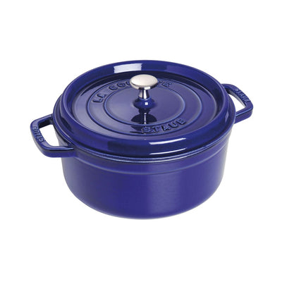 Staub Cast Iron Round Cocotte Oven, 2.75-qt, Dark Blue - Kitchen Universe