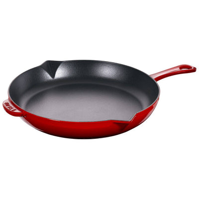 Staub Cast Iron Fry Pan, 10-in, Cherry Red - Kitchen Universe