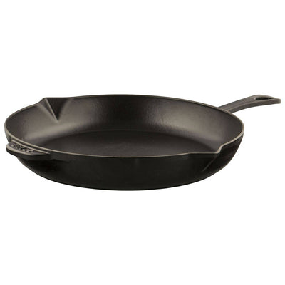 Staub Cast Iron Fry Pan, 12-in, Matte Black - Kitchen Universe