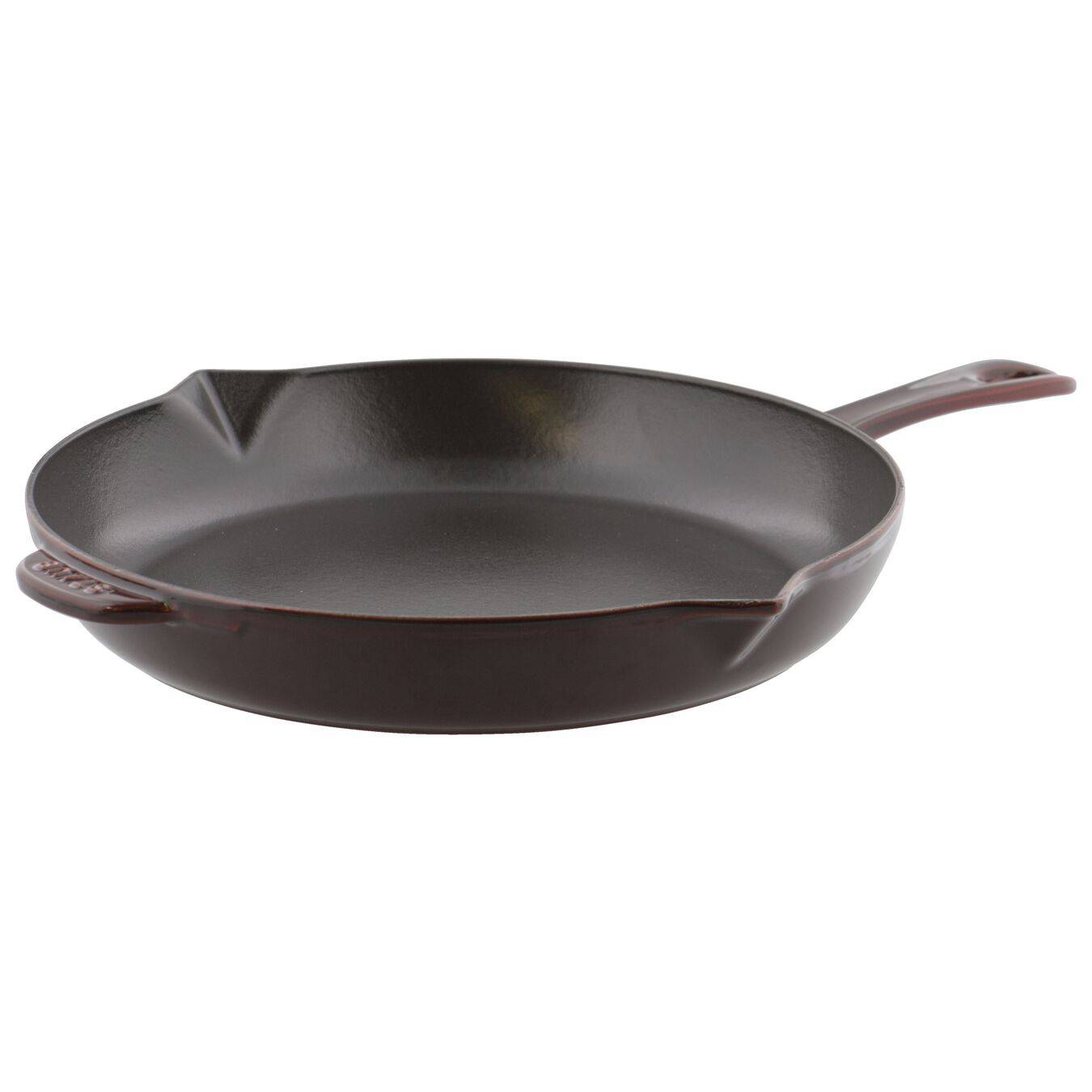 Staub Cast Iron Fry Pan, 12-in, Grenadine - Kitchen Universe