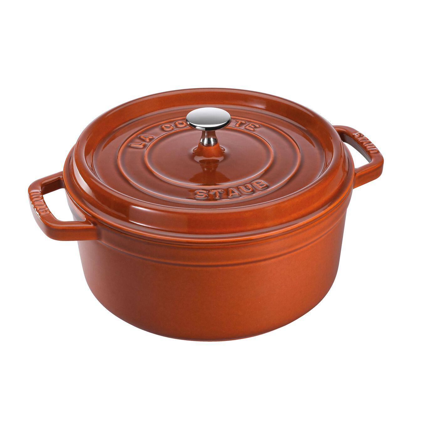 Staub Oven Round Cocotte, 4-qt, Burnt Orange - Kitchen Universe