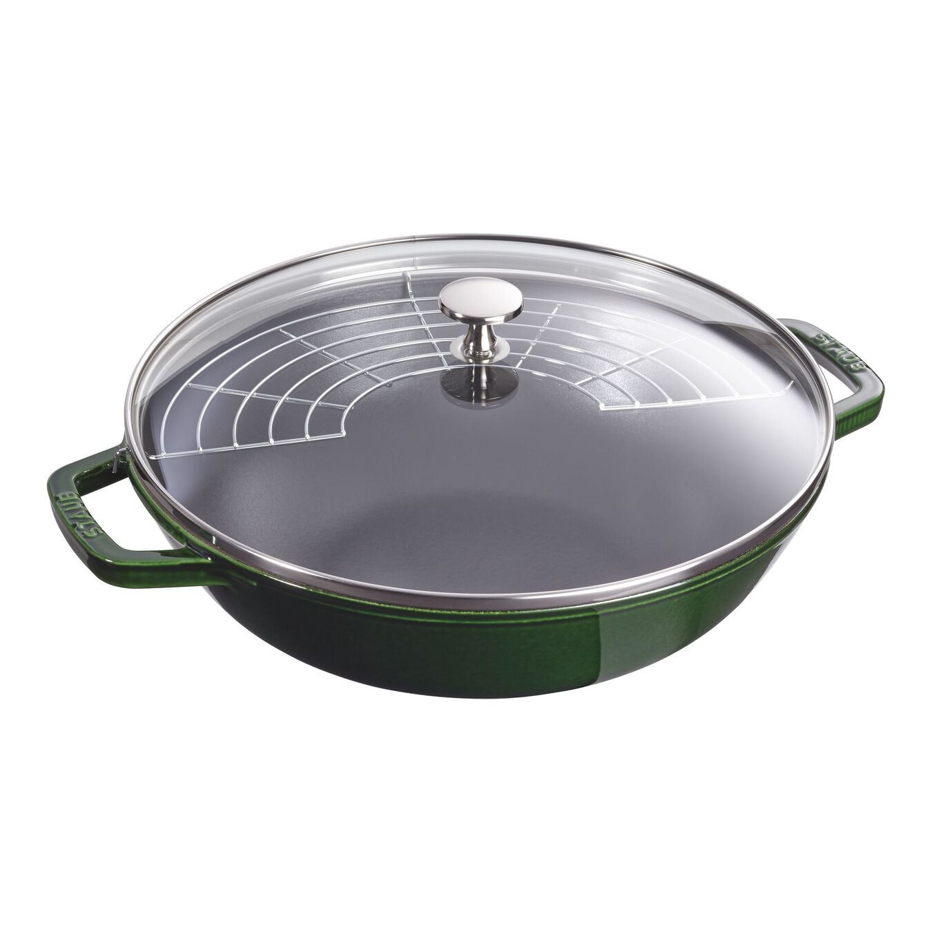 Staub Cast Iron Perfect Pan, 4.5 qt, Basil - Kitchen Universe