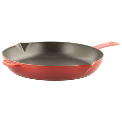 Staub Cast Iron Fry Pan, 12-in, Cherry Red - Kitchen Universe