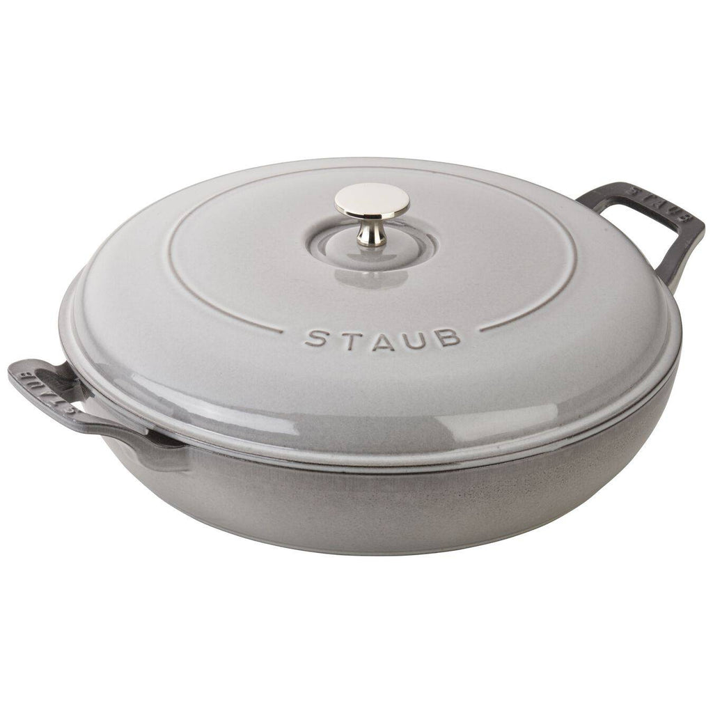Staub Cast Iron Braiser, qt, Graphite Grey Kitchen Universe