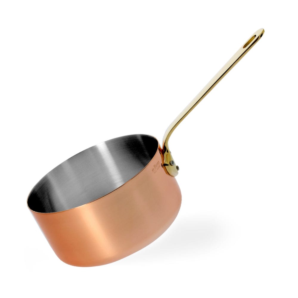 de Buyer Inocuivre Copper Saucepan With Bronze Handle, 4.7-Inches - Kitchen Universe