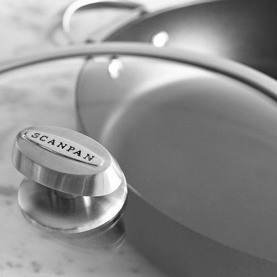 Scanpan PRO IQ Stratanium Chef Pan w/Lid, 4.25-qt - Kitchen Universe