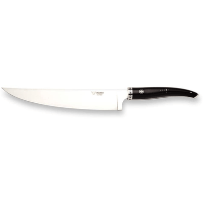 Laguiole en Aubrac Gourmet 7-Piece Kitchen Knife Set With Ebony Wood Handles & Magnetic Oak Block - Kitchen Universe