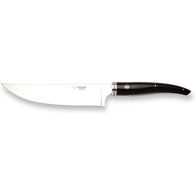 Laguiole en Aubrac Gourmet 7-Piece Kitchen Knife Set With Ebony Wood Handles & Magnetic Oak Block - Kitchen Universe