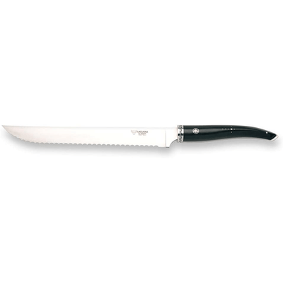 Laguiole en Aubrac Gourmet 7-Piece Kitchen Knife Set With Ebony Wood Handles & Magnetic Oak Block - Kitchen Universe