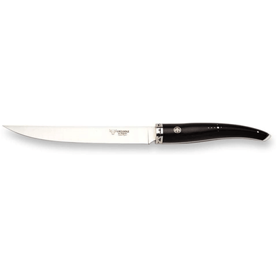 Laguiole en Aubrac Gourmet 7-Piece Kitchen Knife Set With Ebony Wood Handles & Magnetic Oak Block - Kitchen Universe