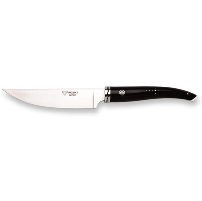 Laguiole en Aubrac Gourmet 7-Piece Kitchen Knife Set With Ebony Wood Handles & Magnetic Oak Block - Kitchen Universe
