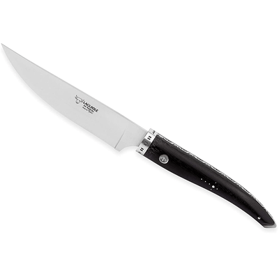 Laguiole en Aubrac Gourmet 7-Piece Kitchen Knife Set With Mixed Wood Handles, Magnetic Oak Block - Kitchen Universe