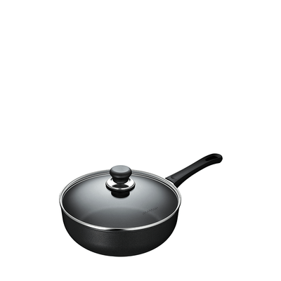 Scanpan Classic Stratanium Deep Sauté Pan w/Lid, 4-qt - Kitchen Universe