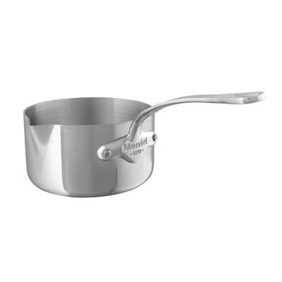 Mauviel M'Cook 5-Ply Saucepan With Pouring Spout, 0.8-qt - Kitchen Universe