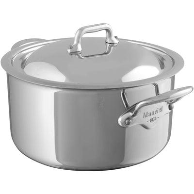 Mauviel M'Cook 5-Ply Cocotte With Lid, 9.2-qt - Kitchen Universe