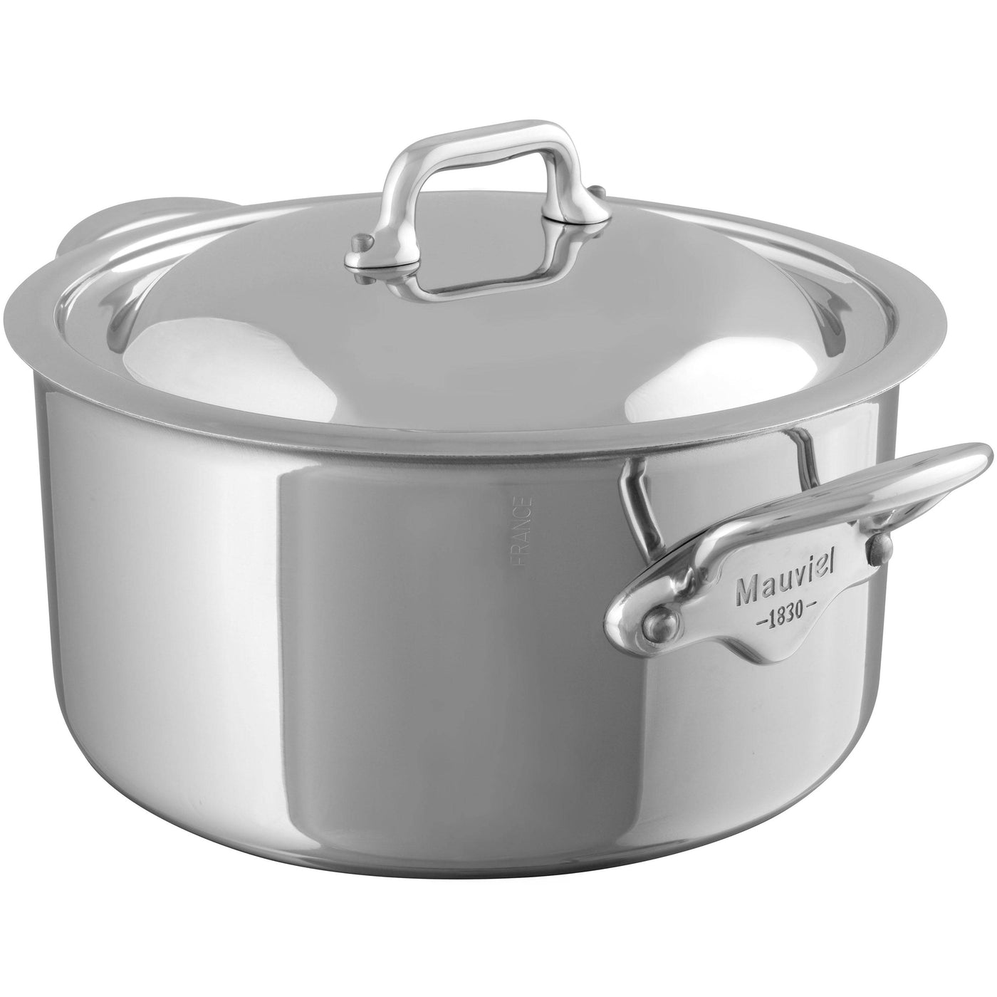 Mauviel M'Cook 5-Ply Cocotte With Lid, 9.2-qt - Kitchen Universe