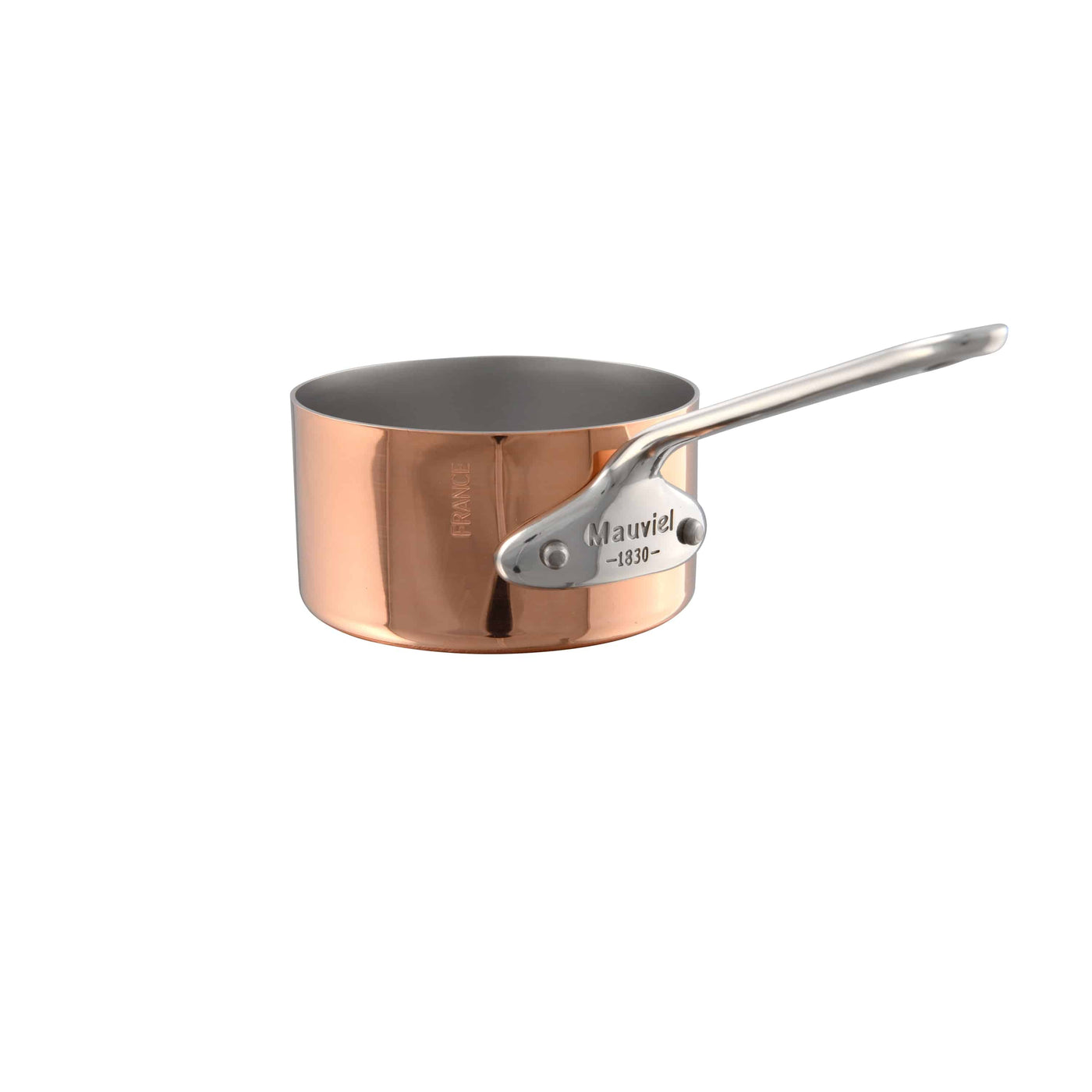 Mauviel M'Mini Copper Sauce Pan With Stainless Steel Handle, 0.32-qt - Kitchen Universe