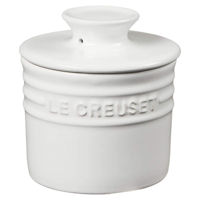 Le Creuset Stoneware Butter Crock, 6-Ounces, White - Kitchen Universe
