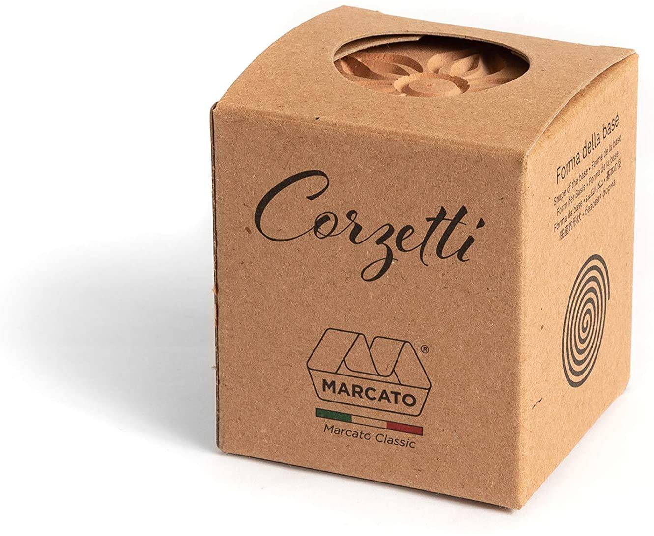 Marcato Corzetti Pearwood Dual Stamp Flower and Double Star, 2.25-In - Kitchen Universe