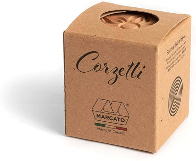 Marcato Corzetti Pearwood Dual Stamp Flower and Double Star, 2.25-In - Kitchen Universe