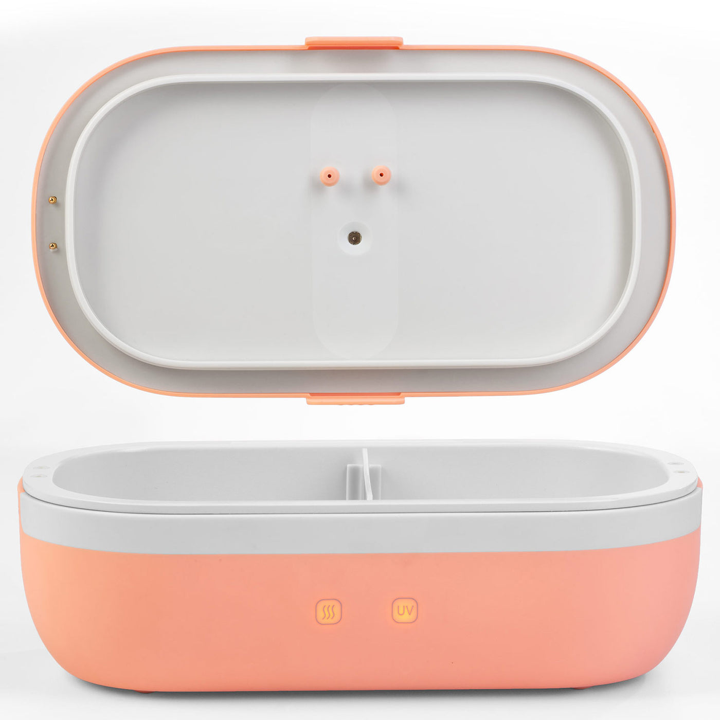 UVI Self Heating & Cleaning Lunch Box with UV Light, Salmon - Kitchen Universe