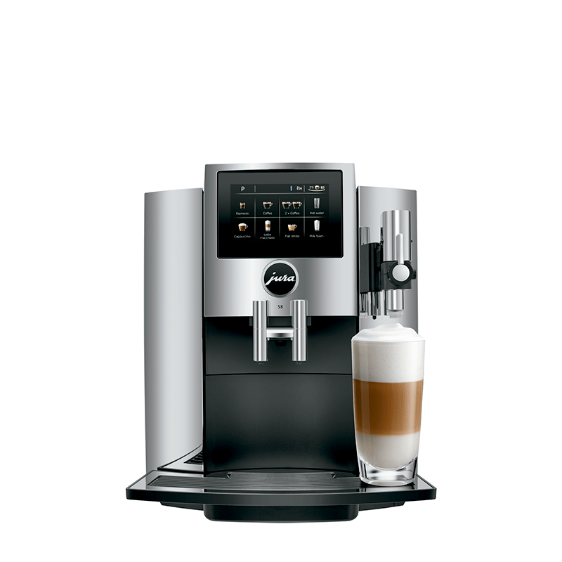 Jura S8 Fully Automatic Bean-To-Cup Coffee & Espresso Machine, Chrome - Kitchen Universe