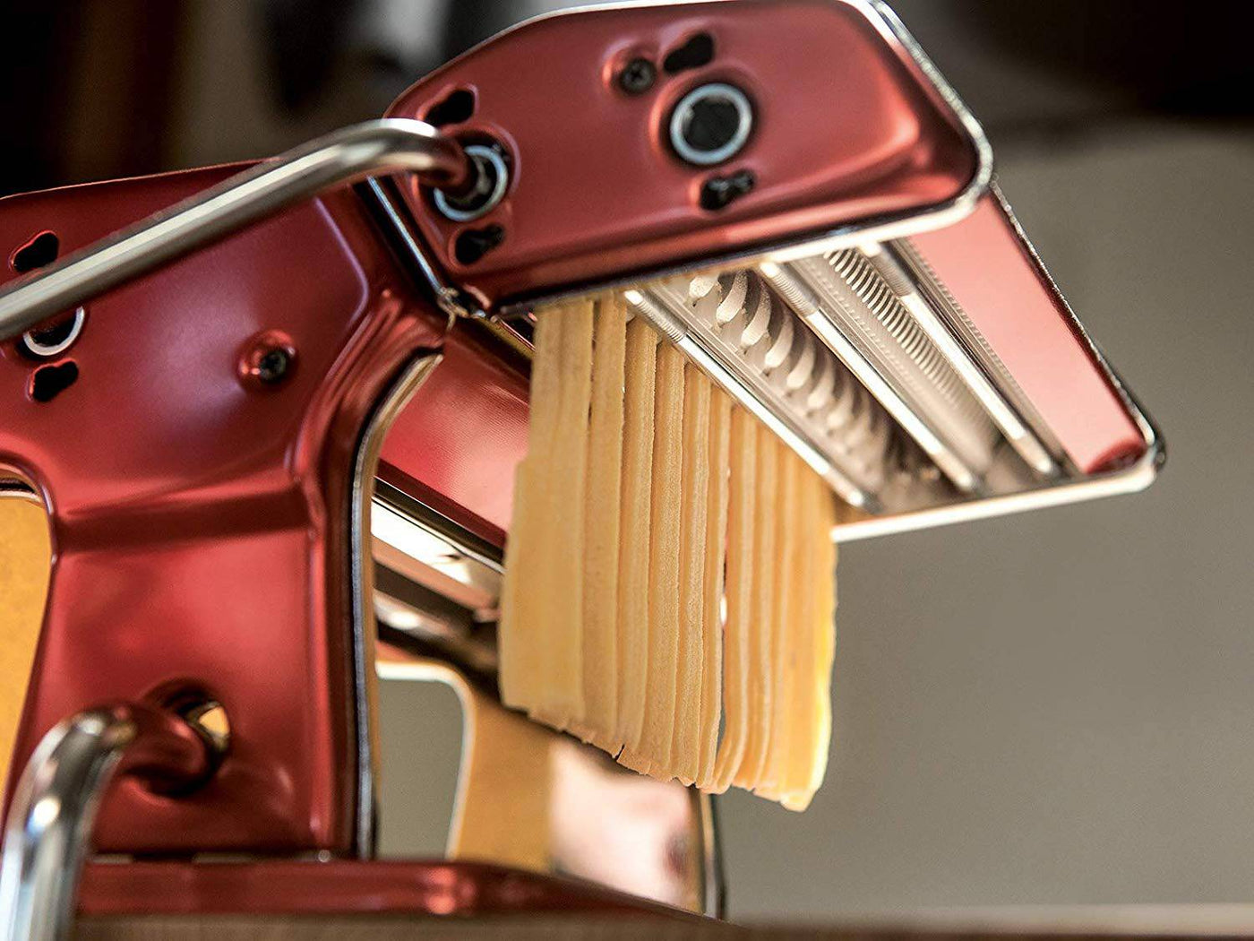Marcato Atlas 150 Pasta Machine, Red - Kitchen Universe