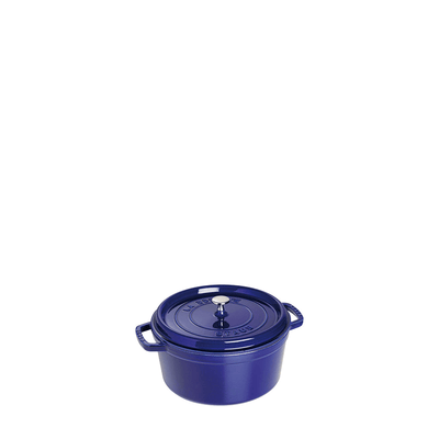 Staub Cast Iron Round Cocotte Oven, 7-qt, Dark Blue - Kitchen Universe