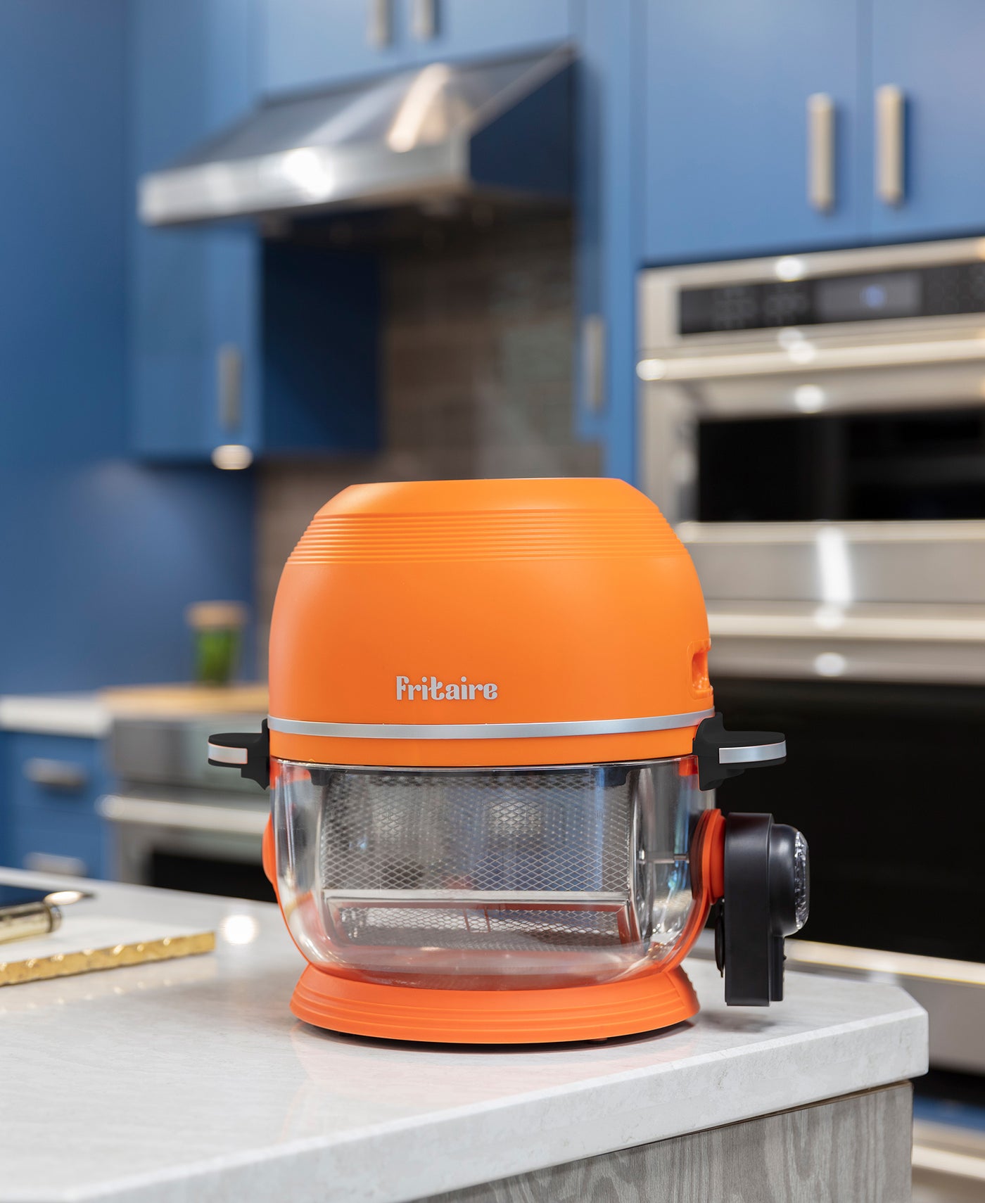 Fritaire Self-Cleaning Glass Bowl Air Fryer, 5-Qt, Orange - Kitchen Universe