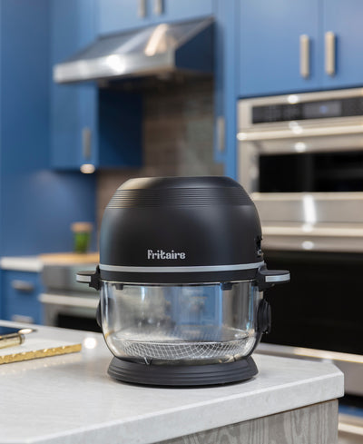 Fritaire Self-Cleaning Glass Bowl Air Fryer, 5-Qt, Black - Kitchen Universe
