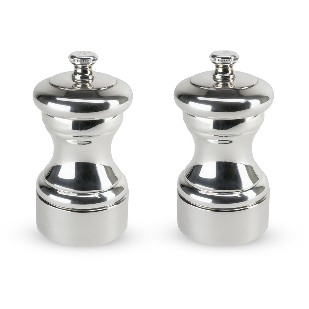 Peugeot Mignonnette Silverplate Pepper & Salt Mill Set, 4-in - Kitchen Universe