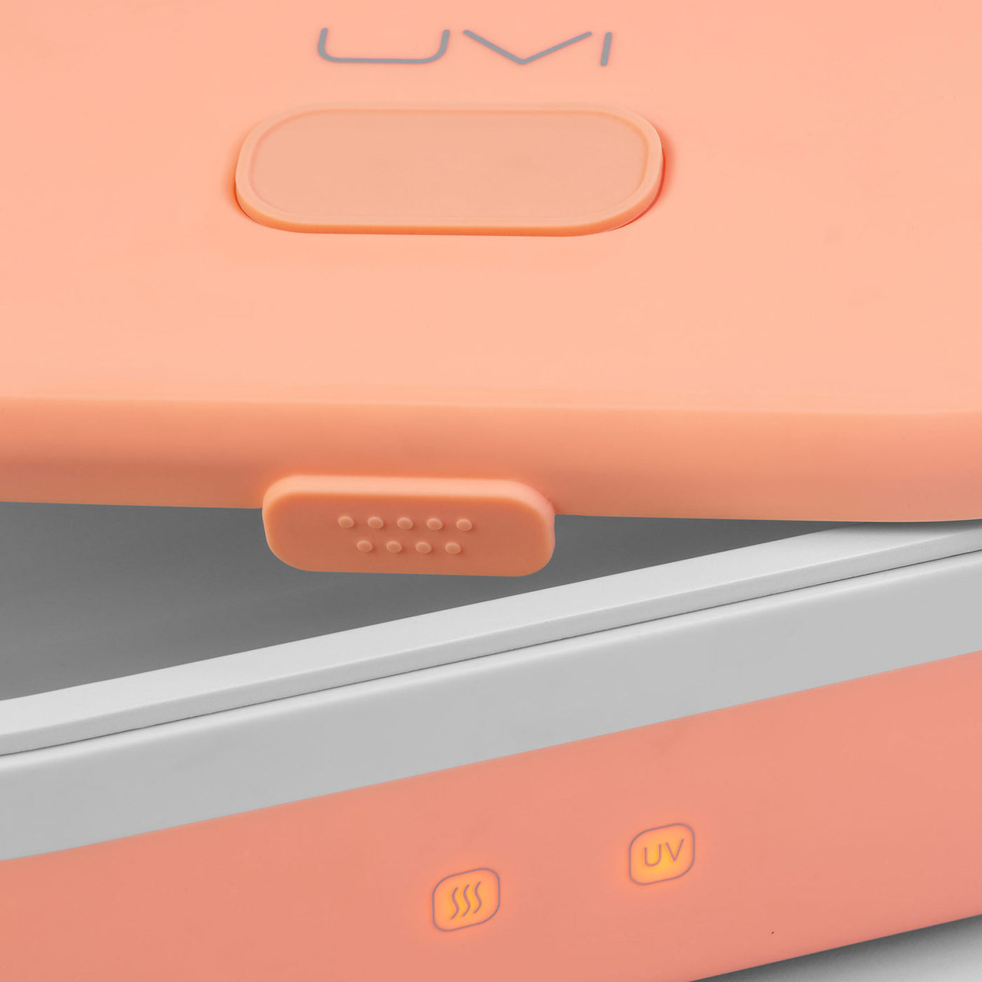 UVI Self Heating & Cleaning Lunch Box with UV Light, Salmon - Kitchen Universe