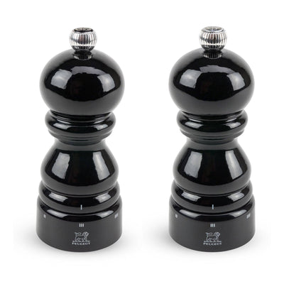 Peugeot Paris u'Select Red Pepper & Salt Mill, Black Lacquer 4.75-in - Kitchen Universe