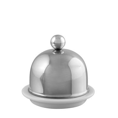 Mauviel M'Tradition Stainless Porcelain Butter Dish - Kitchen Universe