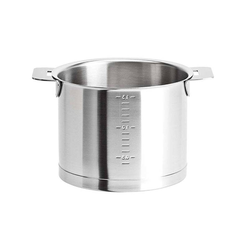 Cristel Strate L Brushed Stainless Milkpot, 1.5 qt - Kitchen Universe