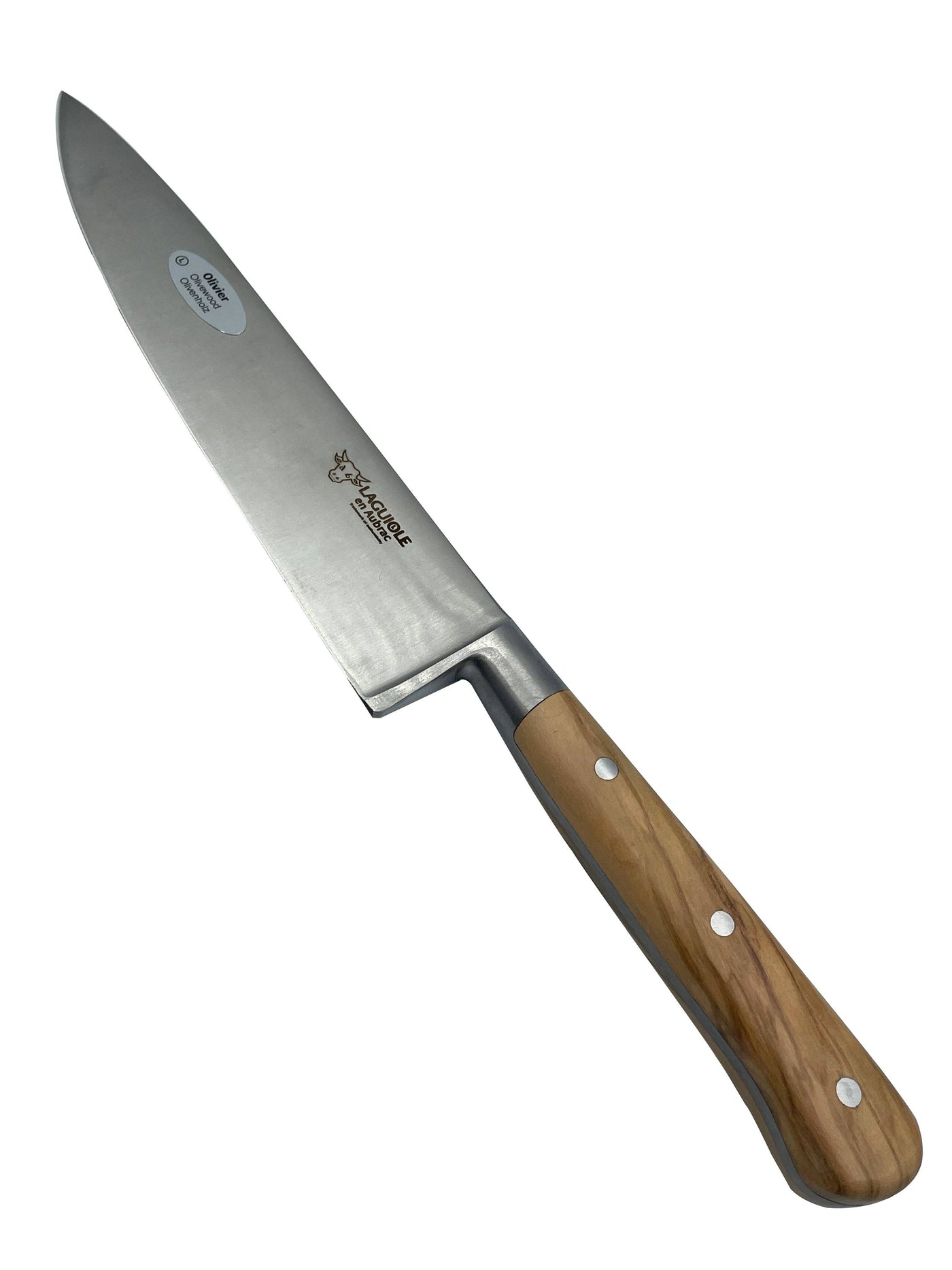 Laguiole en Aubrac Handcrafted 6-Piece Kitchen Knife Set With Mixed Wood Handles & Magnetic Oak Block - Kitchen Universe