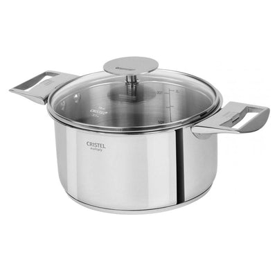 Cristel Multiply Casteline Stainless Stew / Casserole Pan With Lid - Kitchen Universe