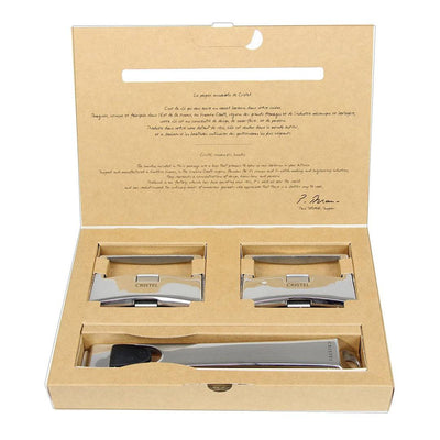 Cristel Casteline Stainless Steel Set of 1 Long Handle and 2 Side Handles - Kitchen Universe