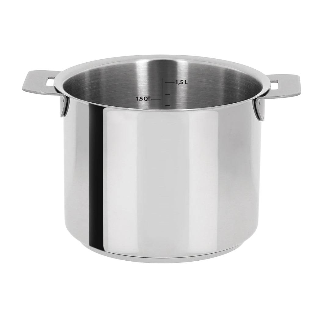 Cristel Mutine Stainless Steel Milkpot, 1.5-Quart - Kitchen Universe