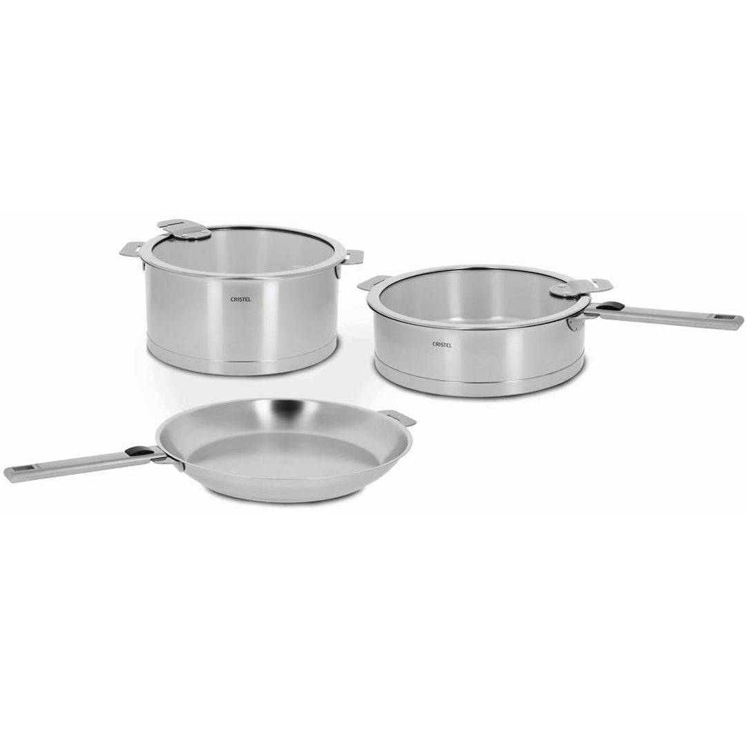 Cristel Strate Stainless Steel 7-Piece Cookware Set - Kitchen Universe