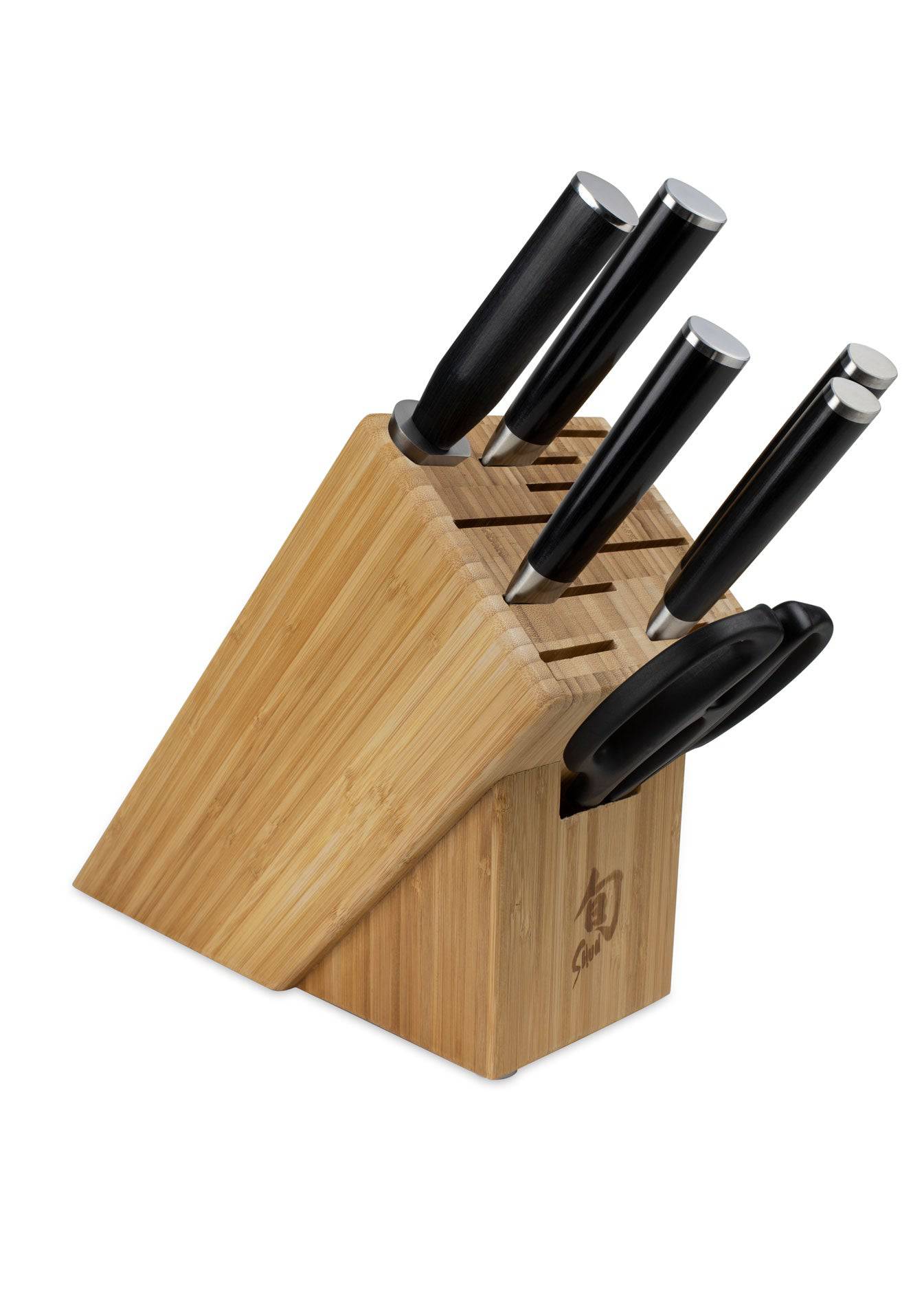 Shun Classic 7-Piece Knife Block Set with Bamboo Block - Kitchen Universe