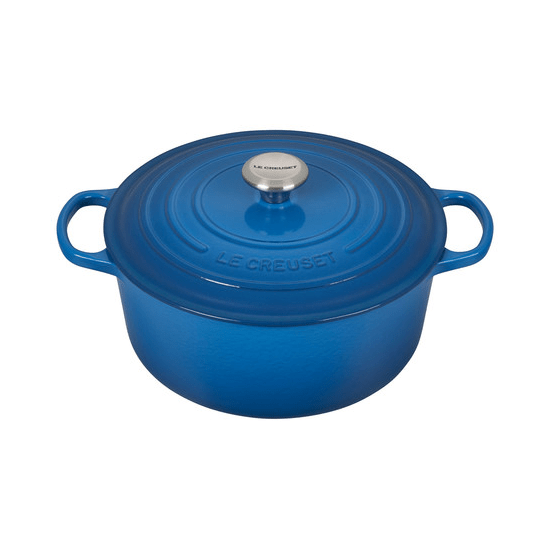 Le Creuset Signature Enameled Cast Iron Round French / Dutch Oven, 7.25-Quart, Marseille - Kitchen Universe