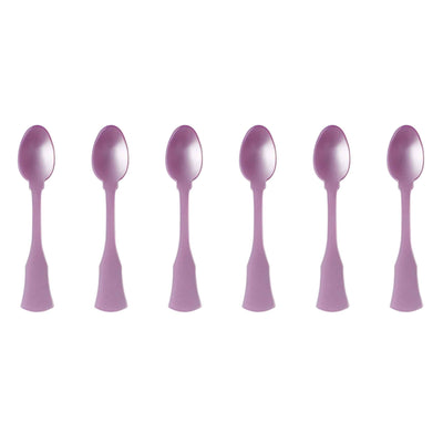 Sabre Honorine 6-Piece Demi-Tasse Spoon Set, Lilac - Kitchen Universe