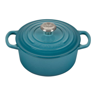 Le Creuset Signature Enameled Cast Iron Round French / Dutch Oven With Lid, 4.5-Quart, Caribbean - Kitchen Universe